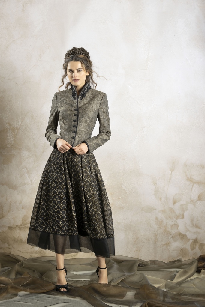 Sisi Jacke aus Retrobaumwolle gold