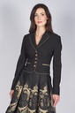 Sisi Kurze Revers-Jacke schwarz