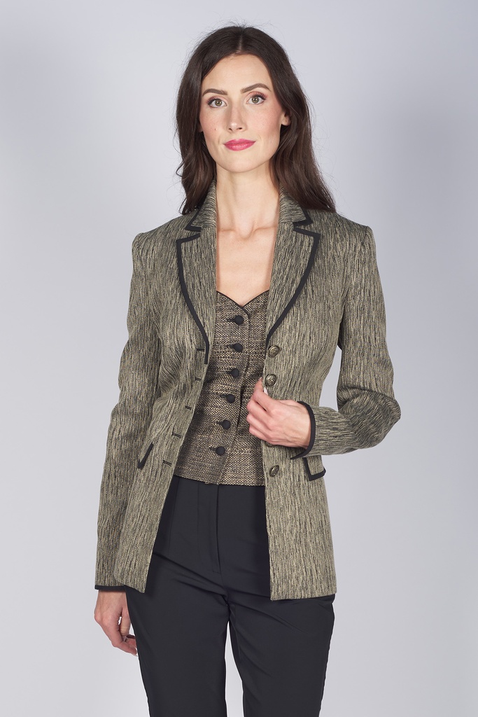 Sisi Lange Revers-Jacke gold