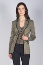 Sisi Lange Revers-Jacke gold