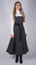 Klassisches Kleid aus Wolle in zinn