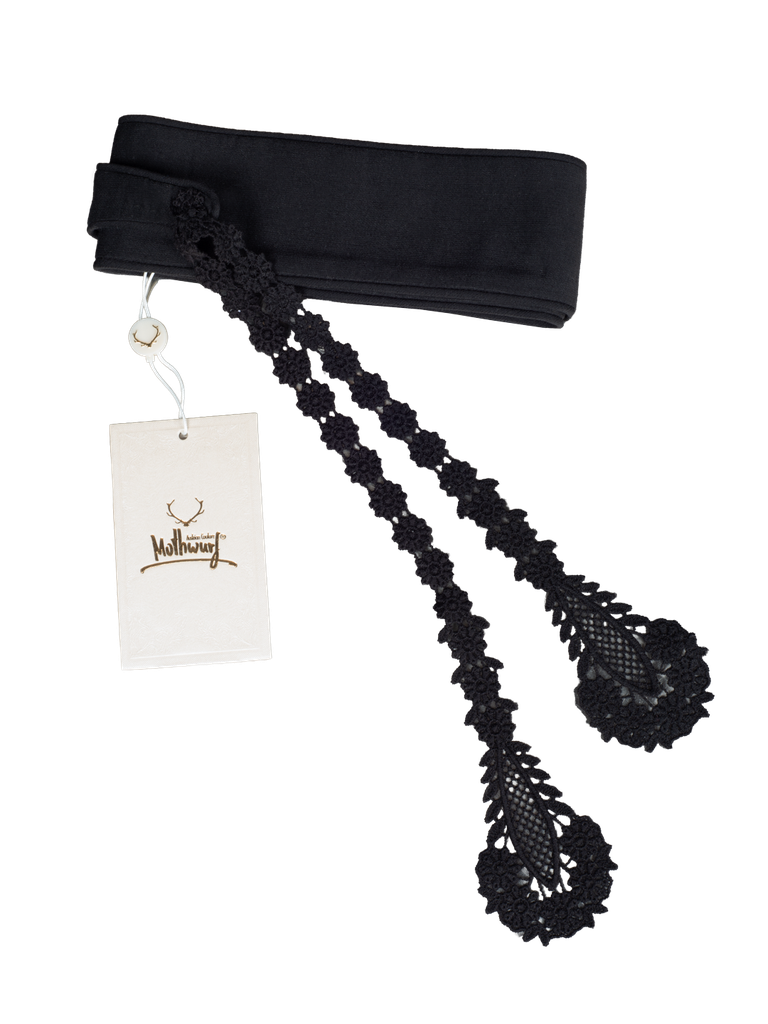 Gürtel mit Druckknopf in schwarz 2