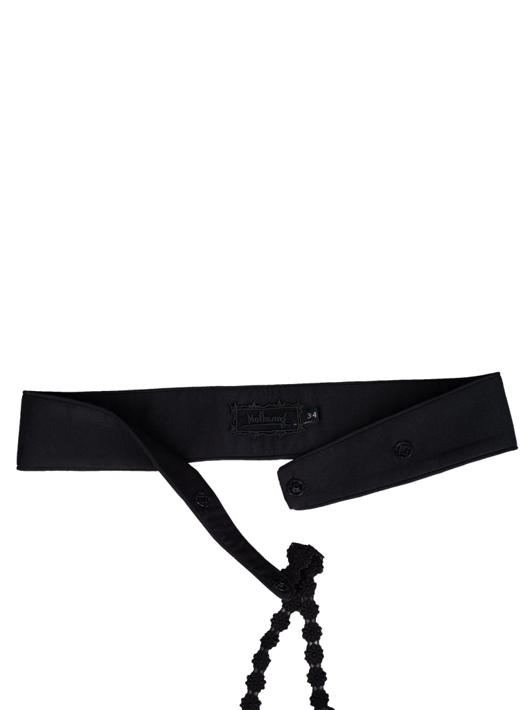 Gürtel mit Druckknopf in schwarz 3