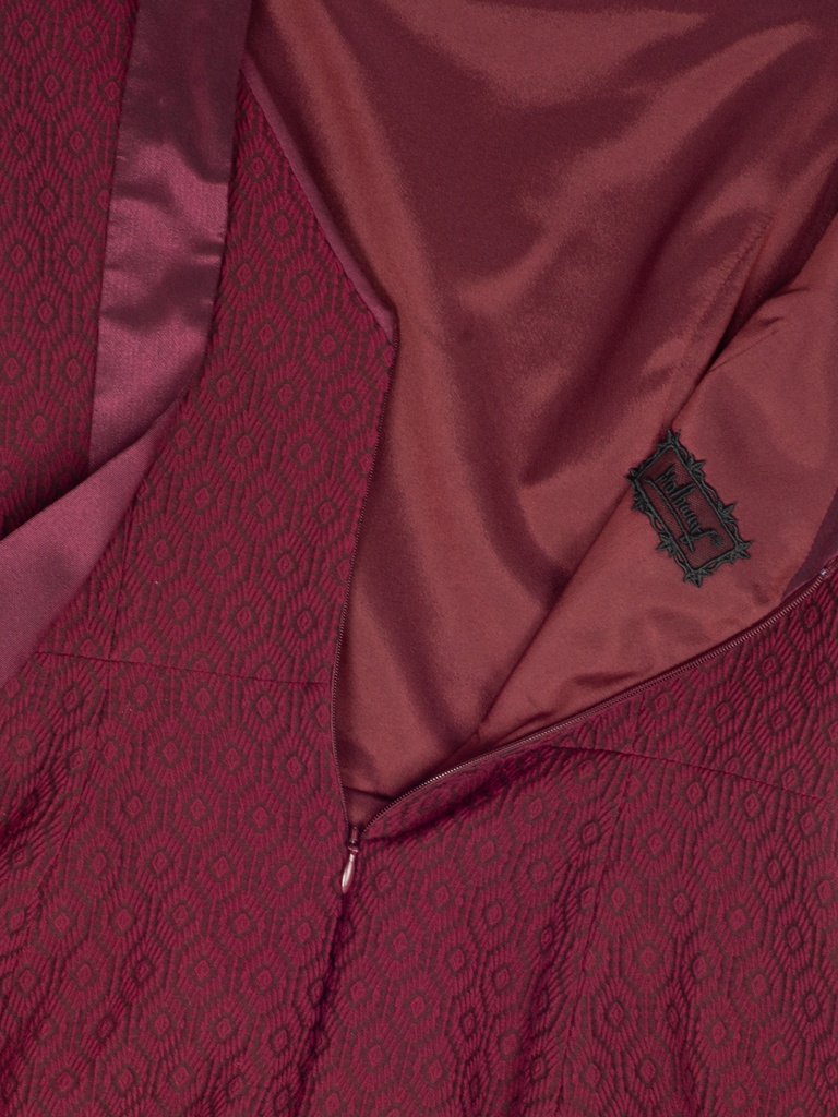 Kleid mit Schleife in beere 3