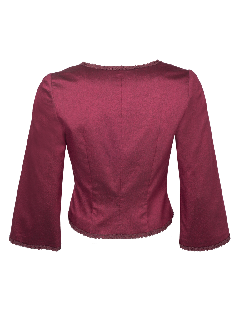 Schlichte Jacke mit Hakenverschluss in beere 2