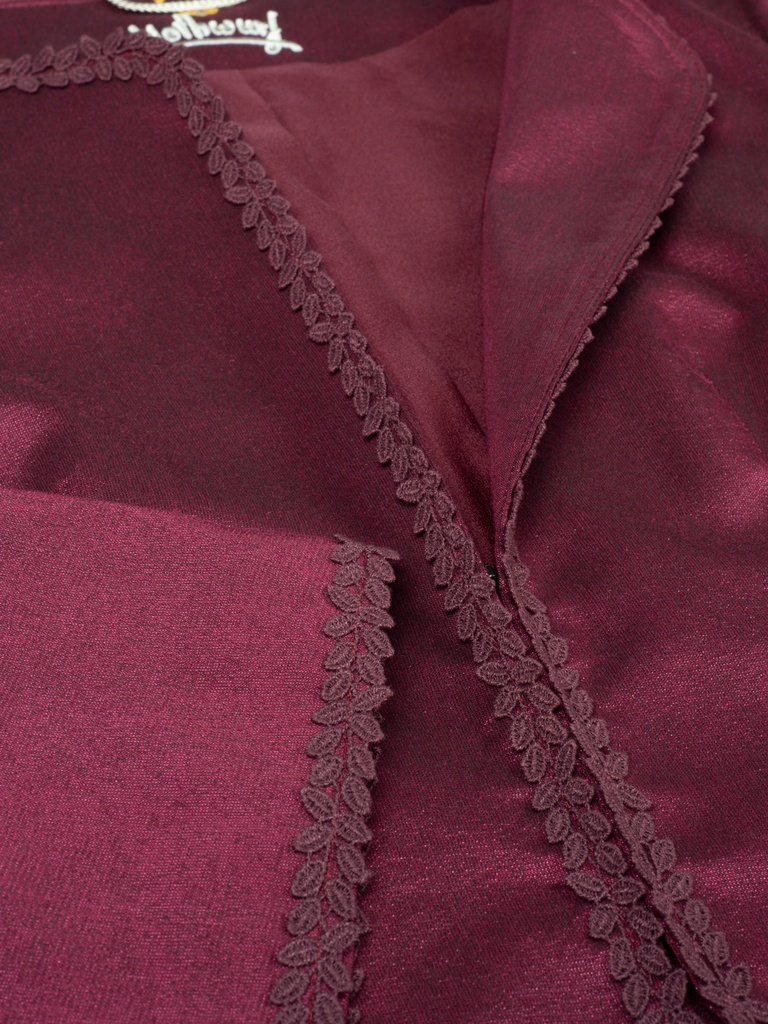 Schlichte Jacke mit Hakenverschluss in beere 3