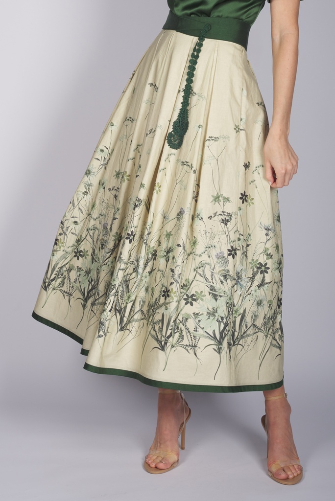 Bedruckter Rock in düne