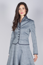 Jacke aus Retrobaumwolle kristallblau 2
