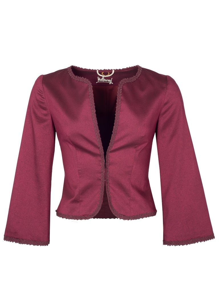 Schlichte Jacke mit Hakenverschluss in beere