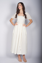 Kleid mit Puff-Ärmeln perle 2
