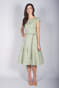 Kleid mit schwingendem Rock linde 2