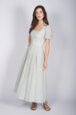 Leinenkleid mit Puff-Ärmeln quelle 2