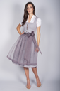 Midi-Dirndl aus Matelassé in flieder 3
