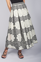 Rock aus Ornament-Jacquard ecrue 2
