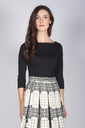 Shirt mit Applikation schwarz