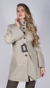 Kurzmantel mit Hornknöpfen in creme