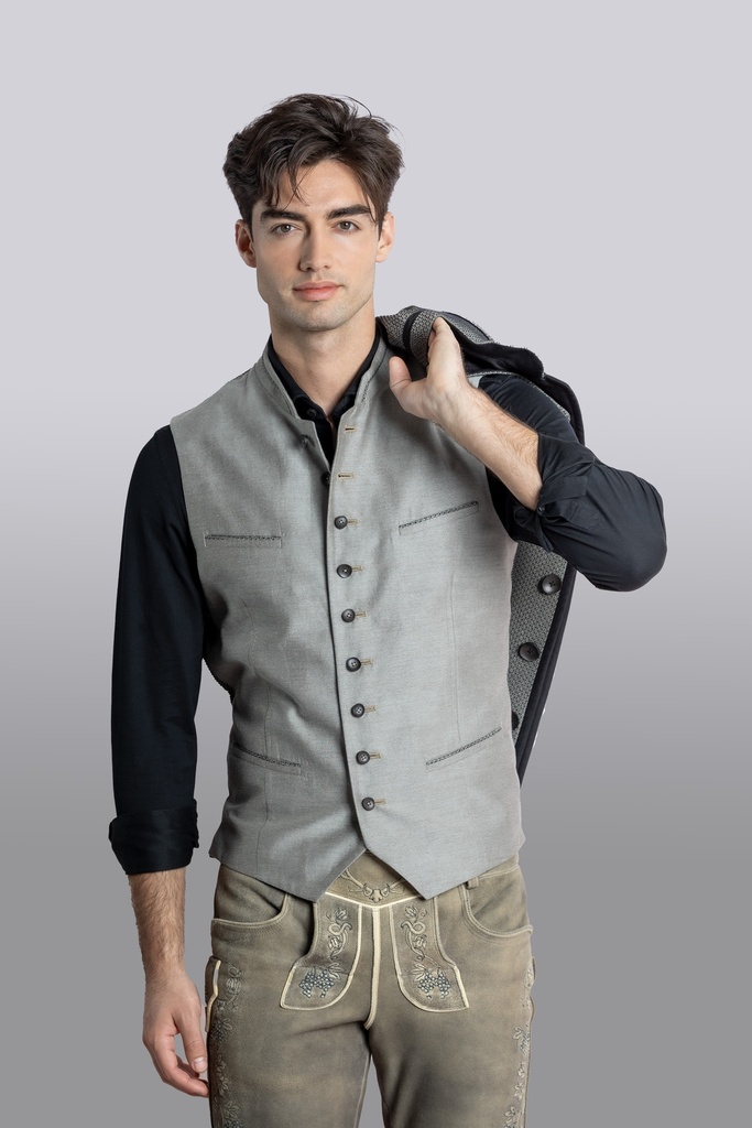 Klassische Weste in camel