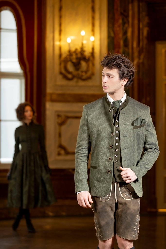 Klassische Jacke in oliv