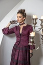 Schlichte Jacke mit Hakenverschluss in beere