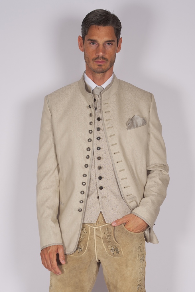 Vielknopfjacke in düne