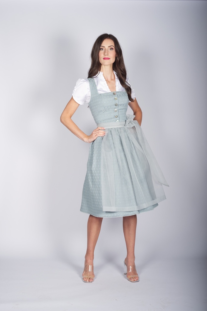 Midi-Dirndl aus Matelassé in quelle