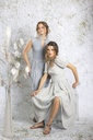 Leinenkleid mit Puff-Ärmeln quelle