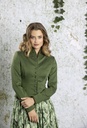 Jacke aus Retrostretch tanne